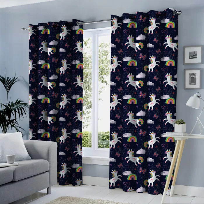 ***NEW COLLECTION* Unicorns & Butterflies on purple - 0.5 Metres