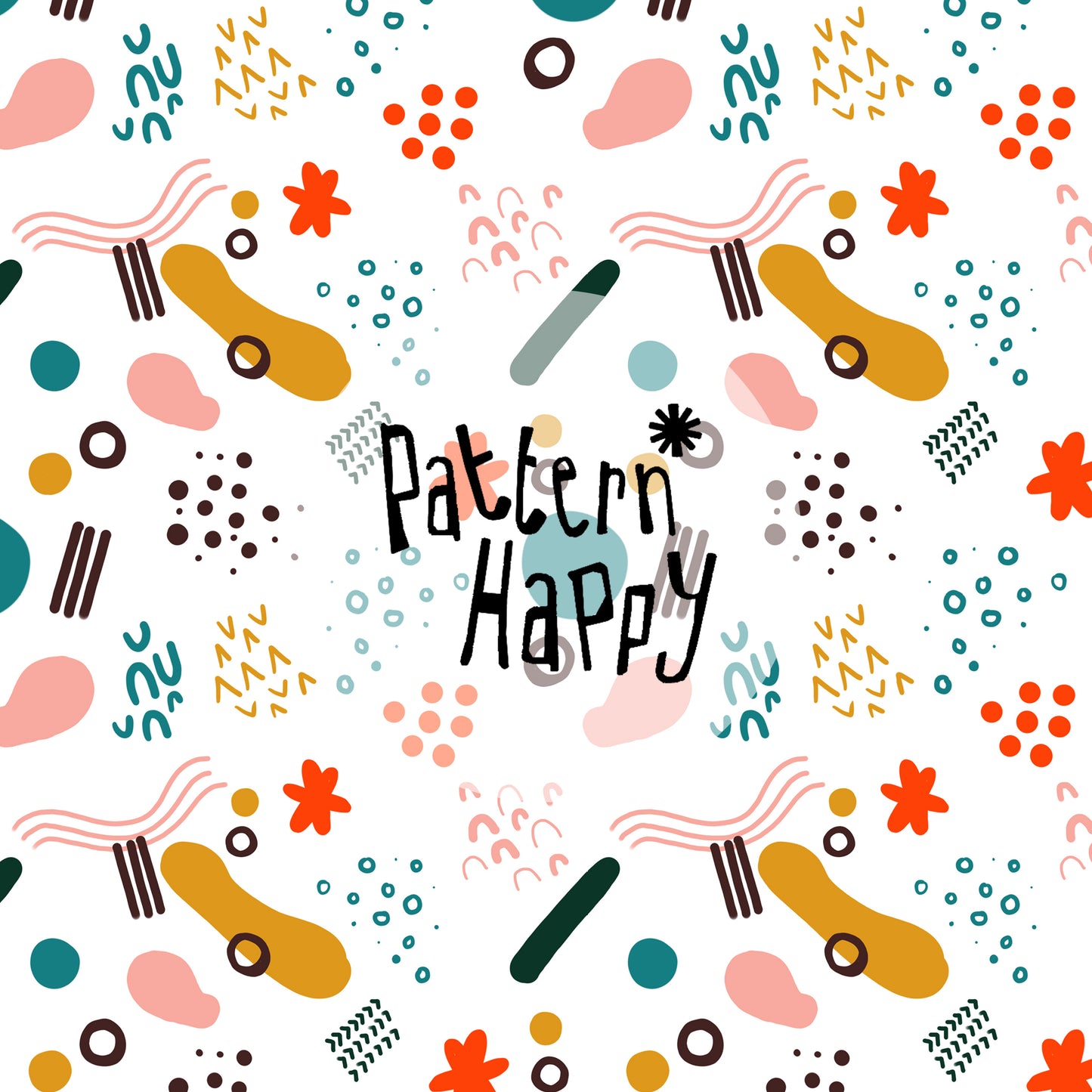 Abstract shapes on white - 0.5 Metres