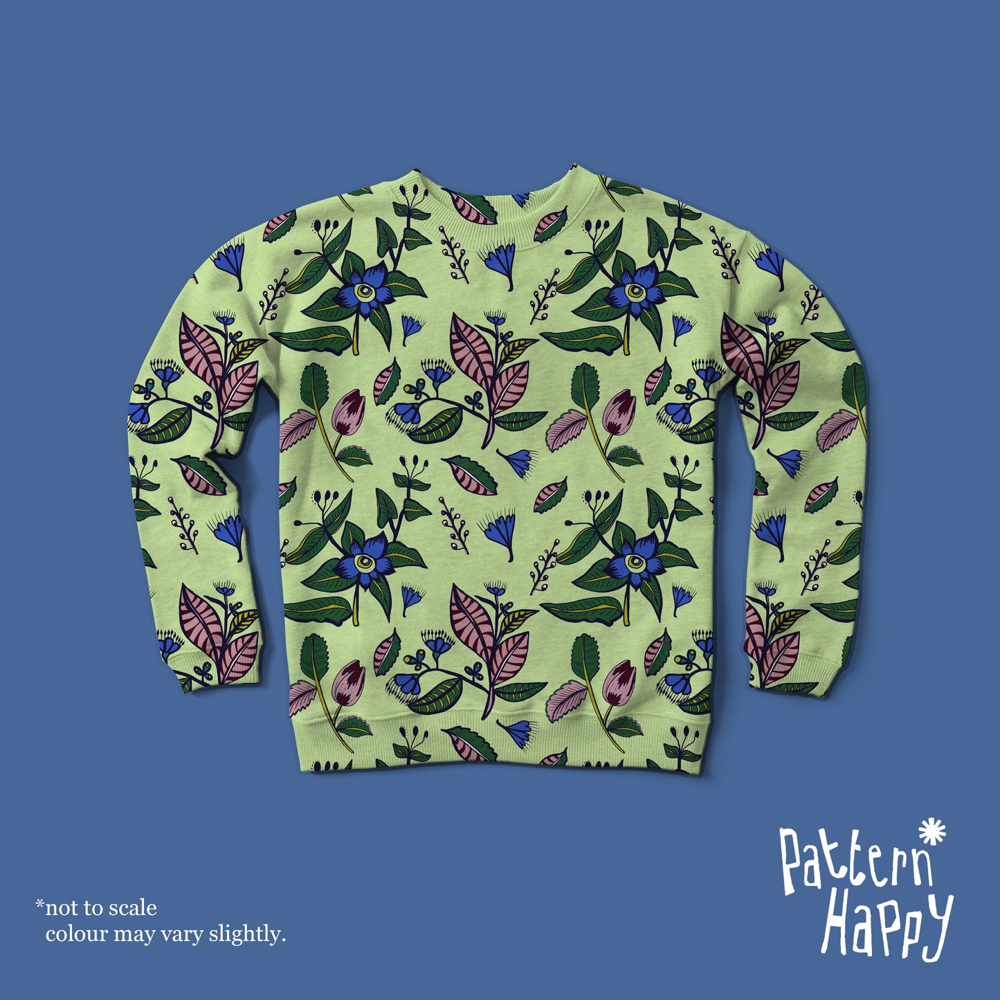 ****** NEW COLLECTION Country Floral Lime- 0.5 Metres