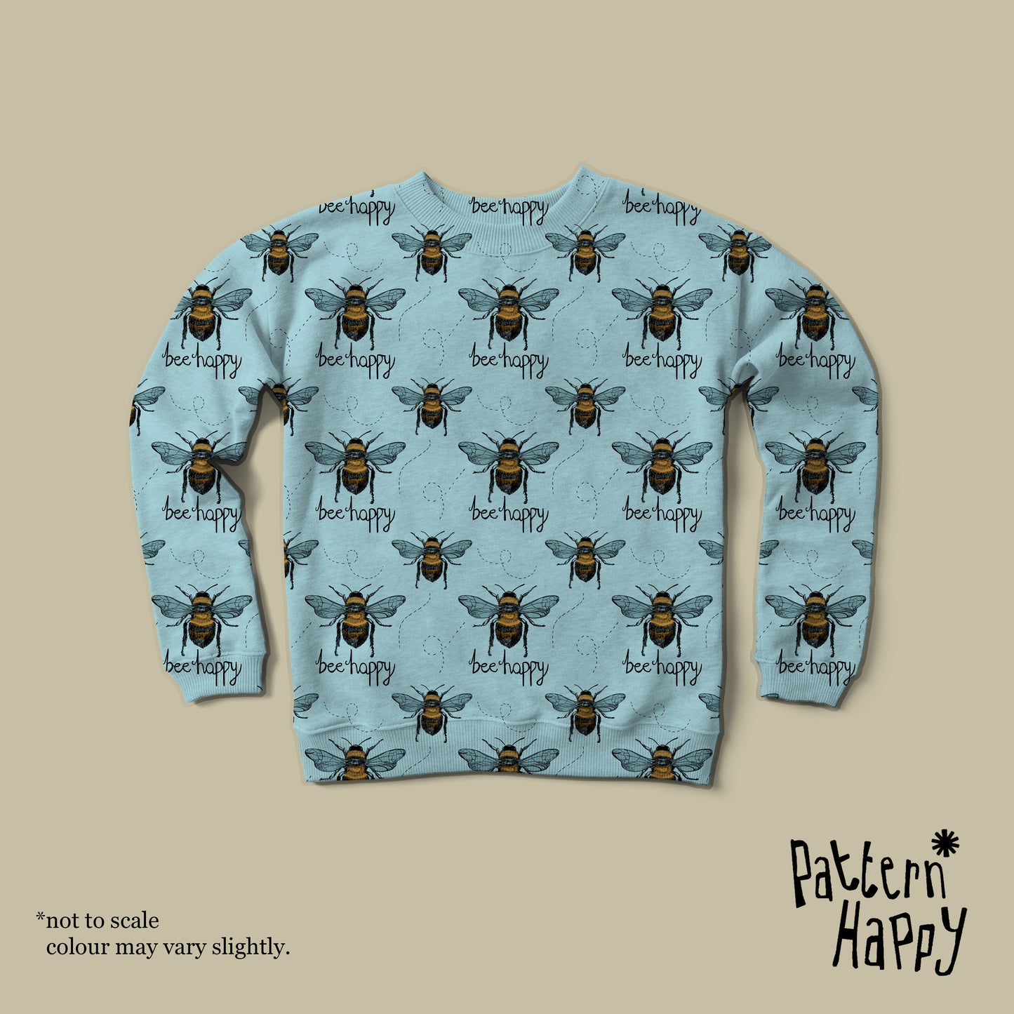 ***NEW COLLECTION Bees on blue - 0.5 Metres