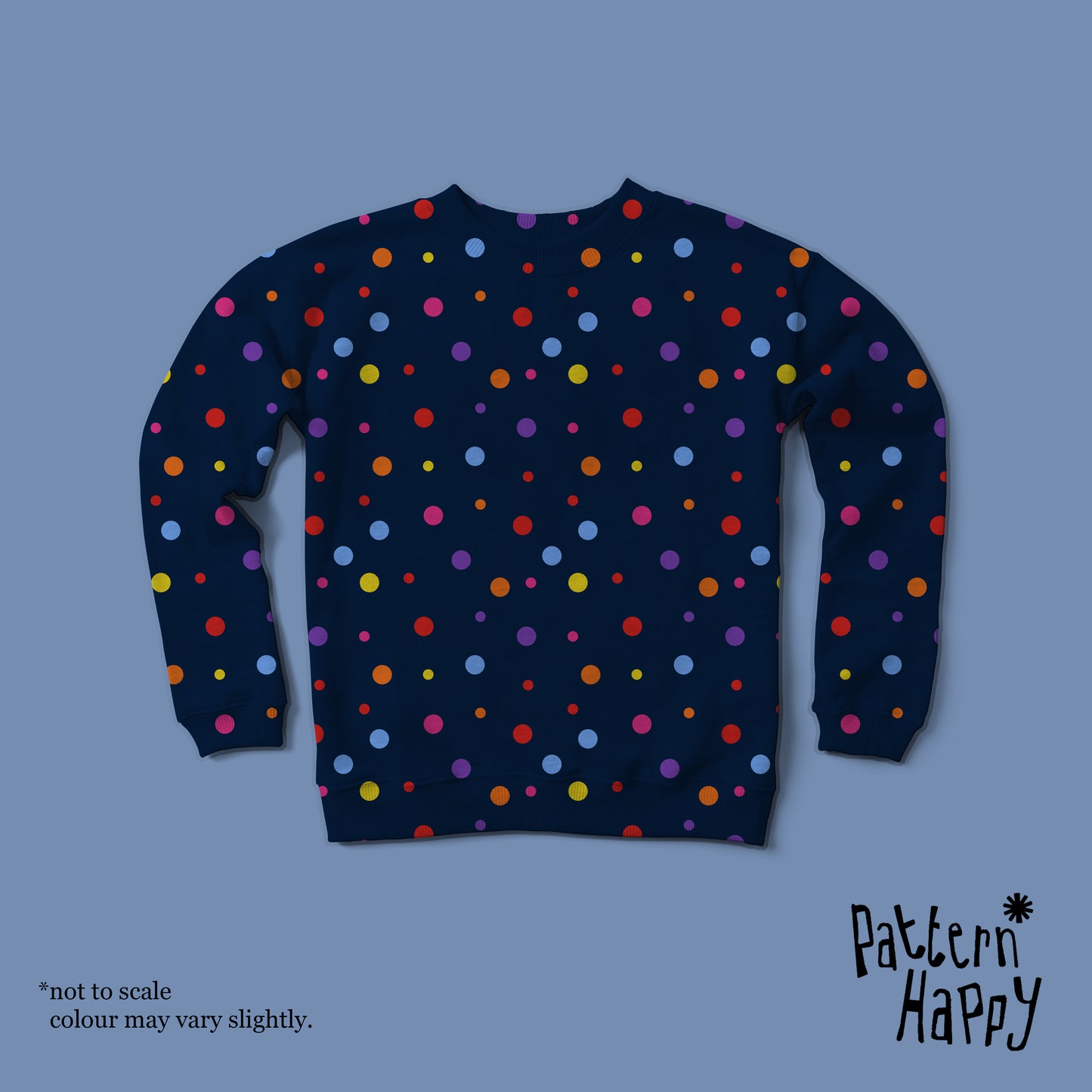 ***NEW COLLECTION Dots on Navy - 0.5 Metres