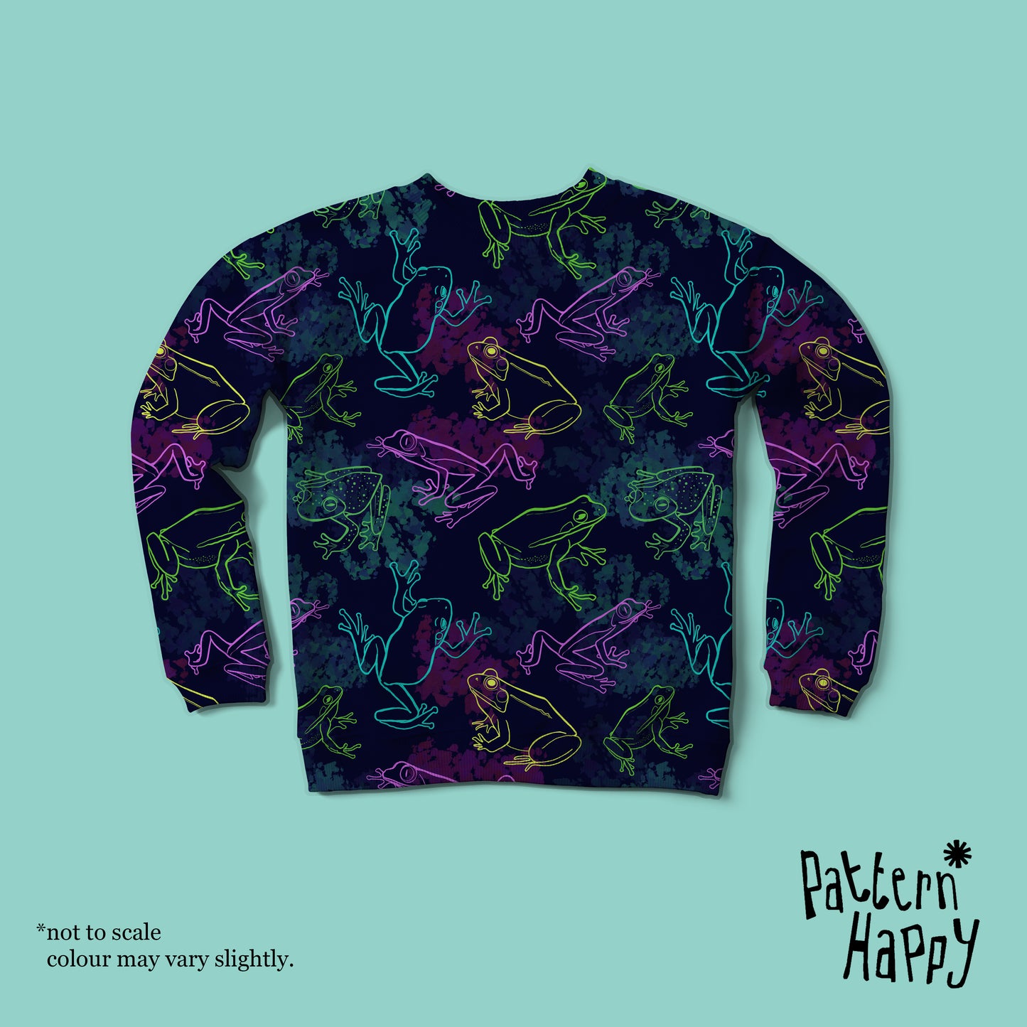 **NEW COLLECTION*- 0.5 Metres- Navy frogs on yellow