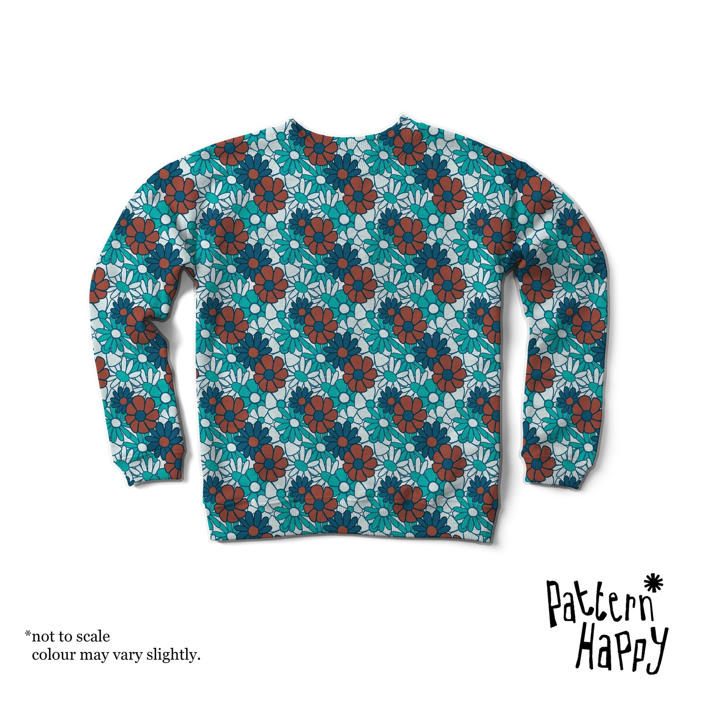 ***NEW COLLECTION Retro Flowers - 0.5 Metres