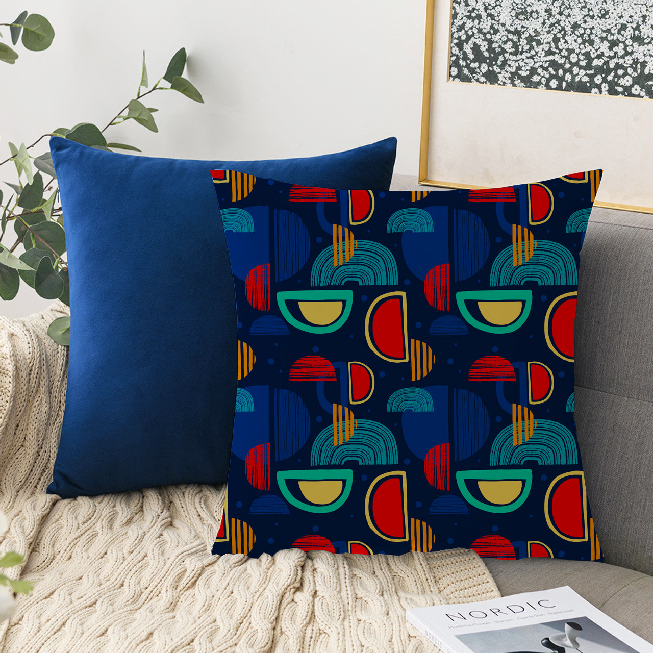 *****NEW COLLECTION Abstract D's Vibrant- 0.5 Metres