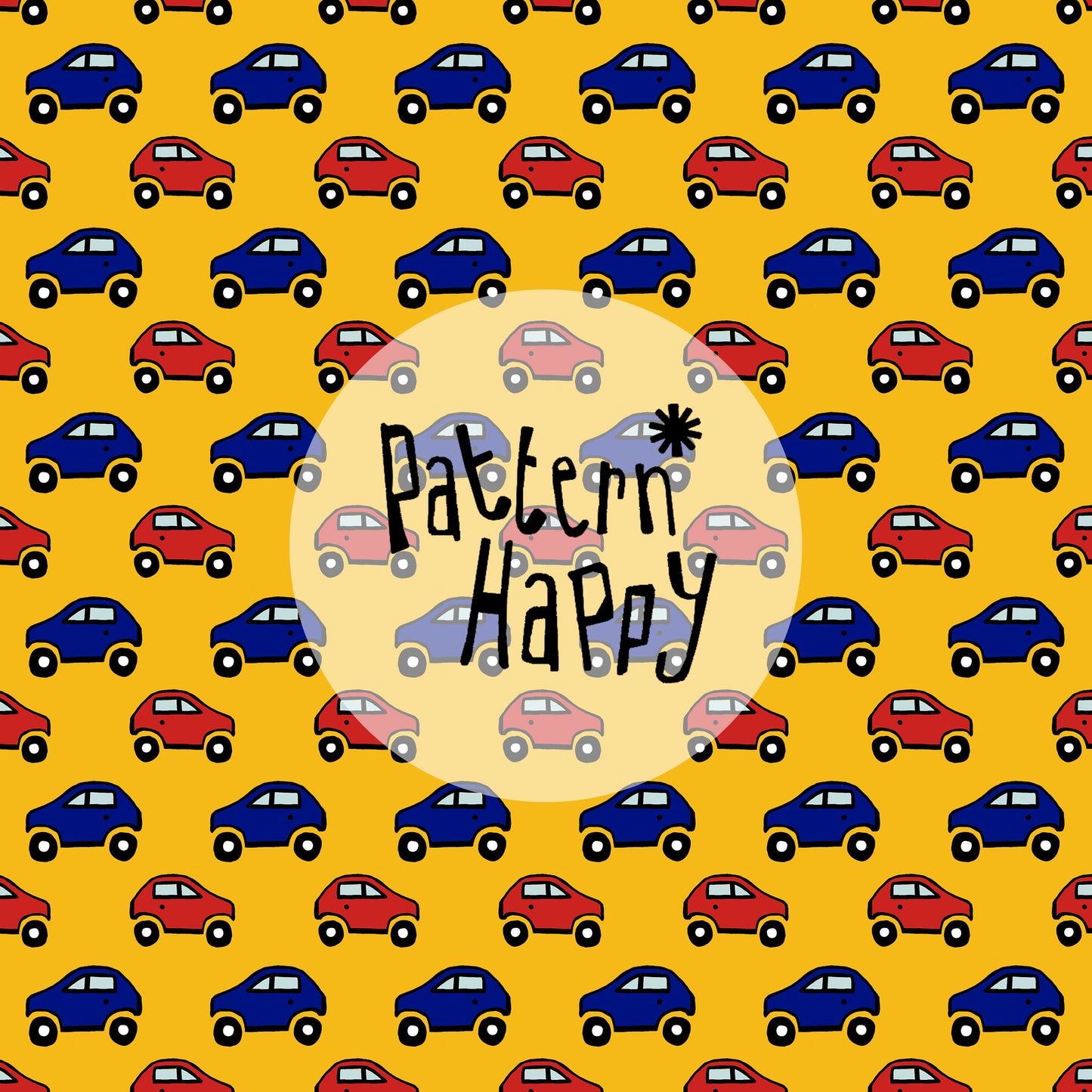 Little cars on yellow, 0.5 Metres