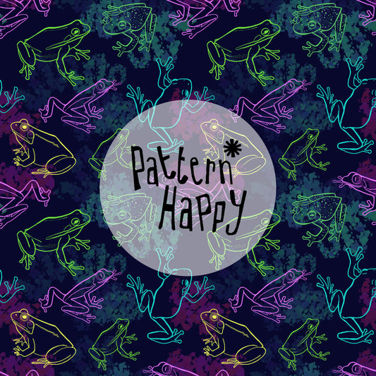 **NEW COLLECTION*- 0.5 Metres- Frogs on Navy