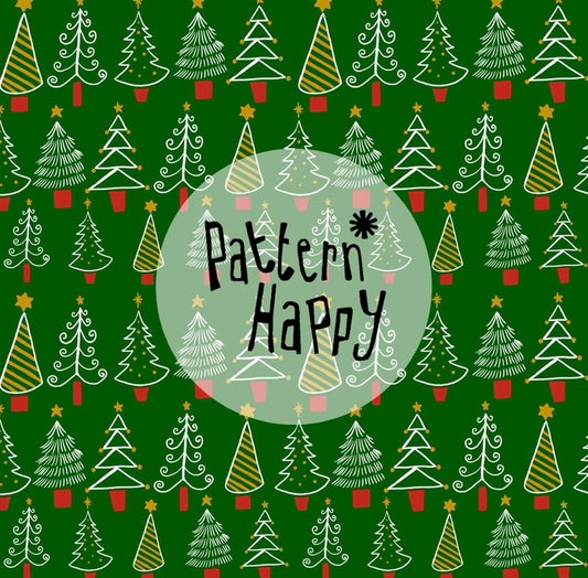 *CHRISTMAS COLLECTION* All over Christmas Trees - 0.5 Metres