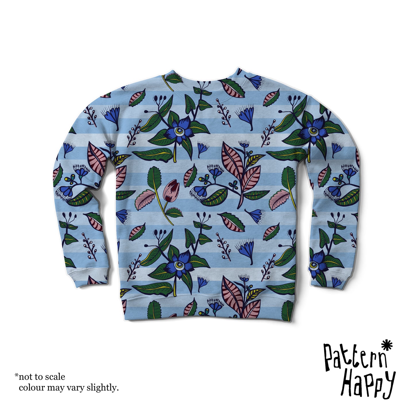 ****** NEW COLLECTION Country Floral Blue & Stripes- 0.5 Metres