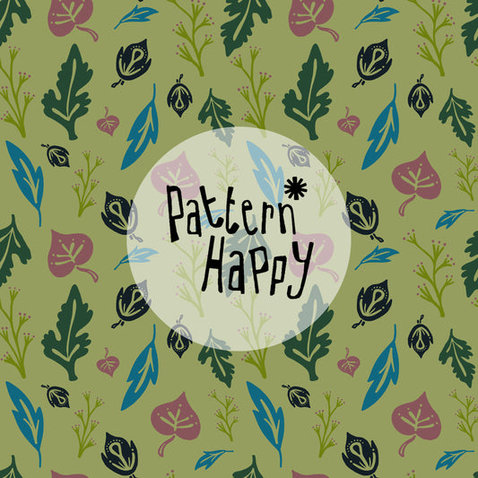 **NEW COLLECTION* WM Pattern on Lime Green - 0.5 Metres